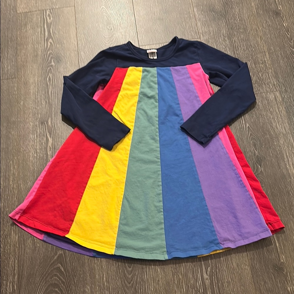 Hanna Andersson Blue and Red A-Line Casual Dress